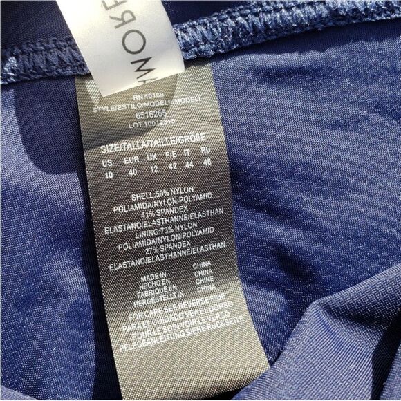 Amoressa by Miracle Suit Swim Wear Martini New Moon Blue High Waisted 10 - Picture 7 of 9